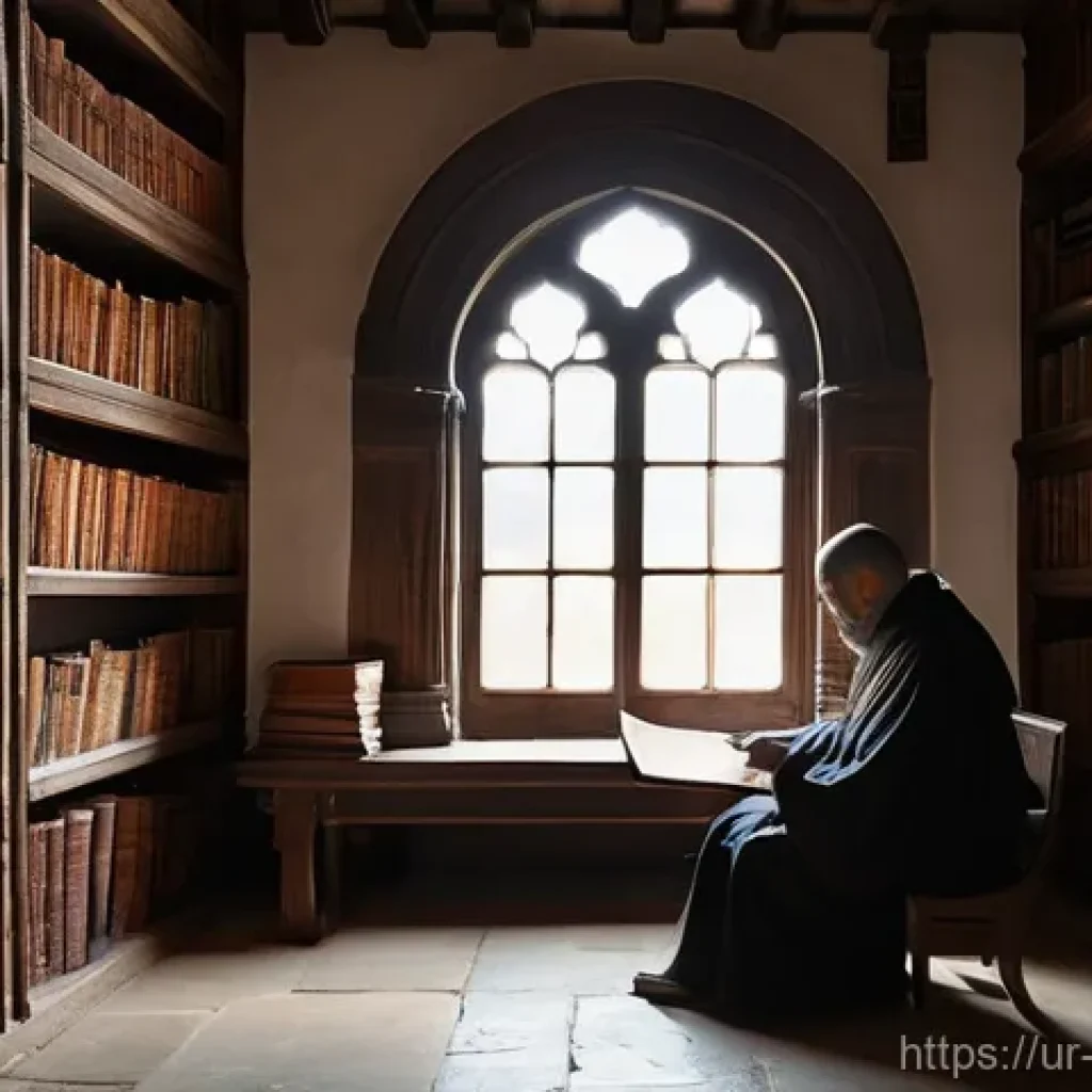 조지아 언어의 역사적 발전 - **Prompt 1: Ancient Georgian Script and Scholarly Tradition**
A serene, historical scene inside ...