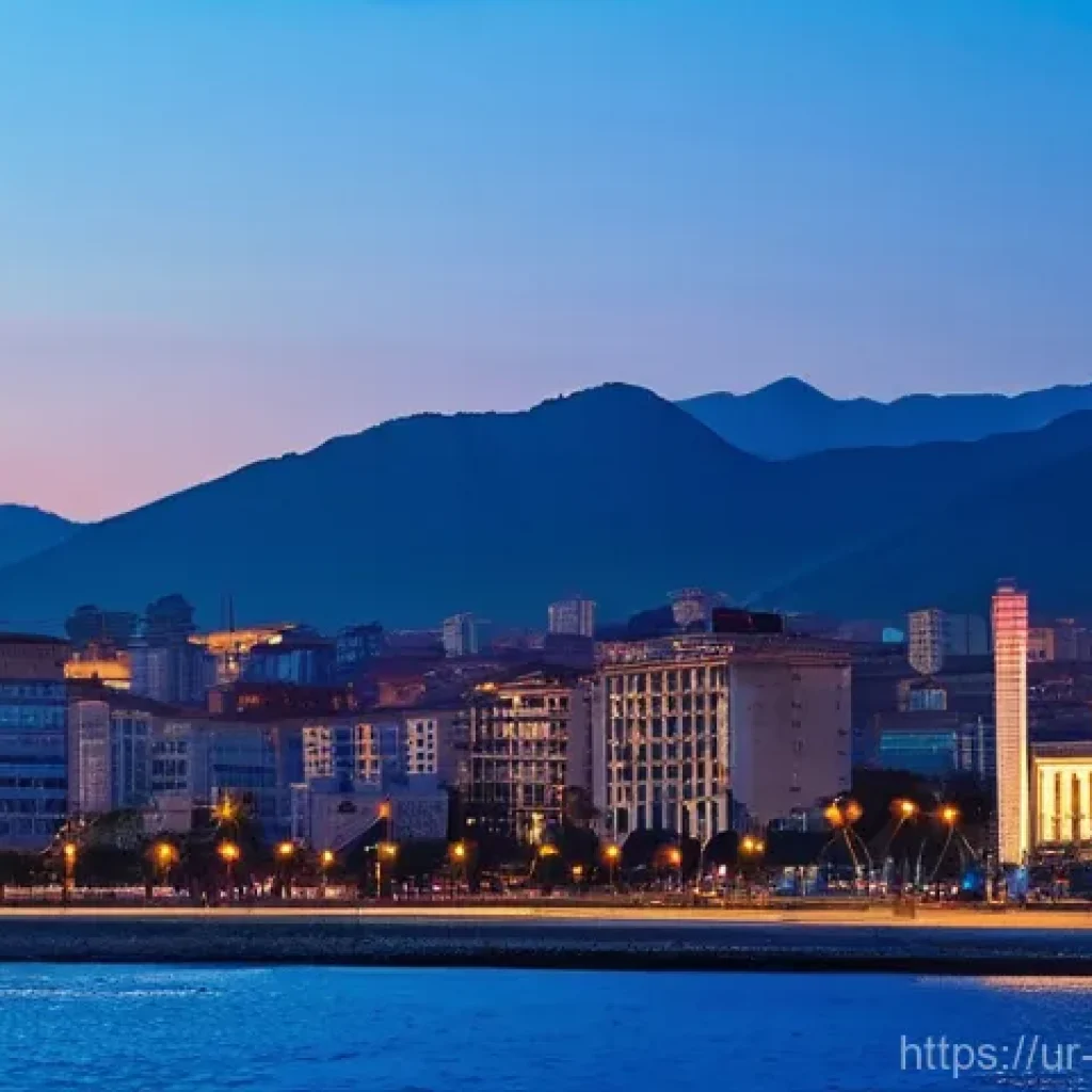 조지아 주요 항구 도시 - **Image Prompt: Batumi - Where History Meets Modernity and Tourism Thrives**
"A vibrant, wide-a...